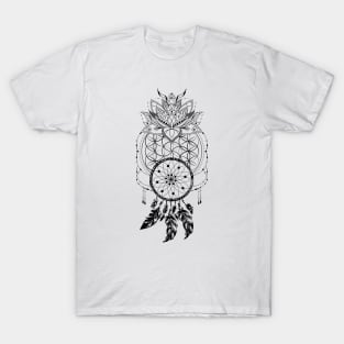 Lotus Flower of Life Dreamcatcher T-Shirt